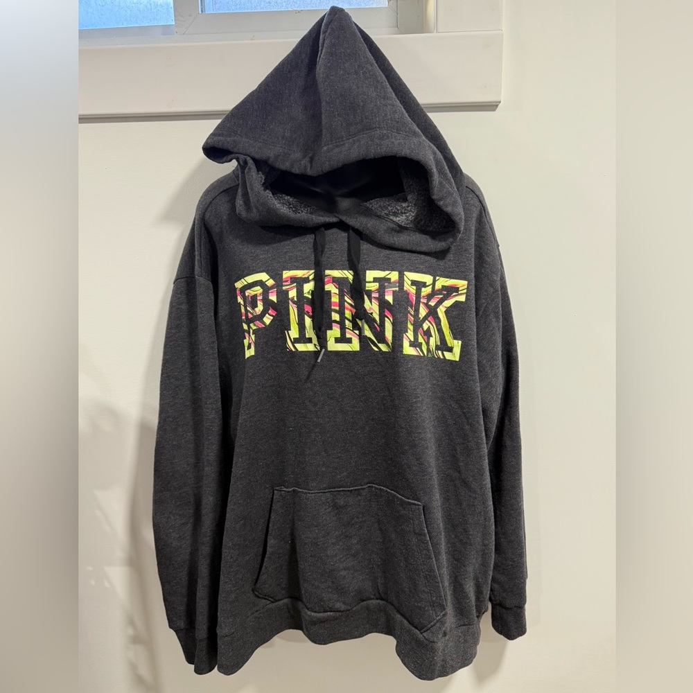 PINK Victoria's Secret Paint Splatter Design Hoodie